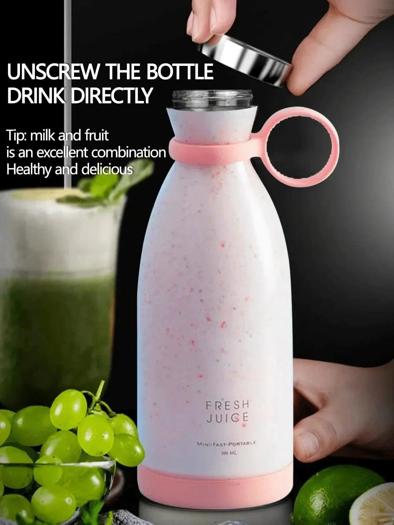 Portable USB Rechargeable Electric Juicer Blender