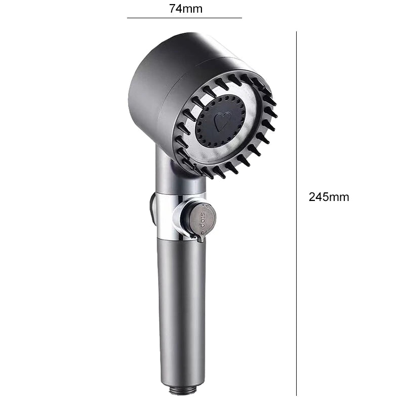 4 Mode High-Pressure Shower Head
