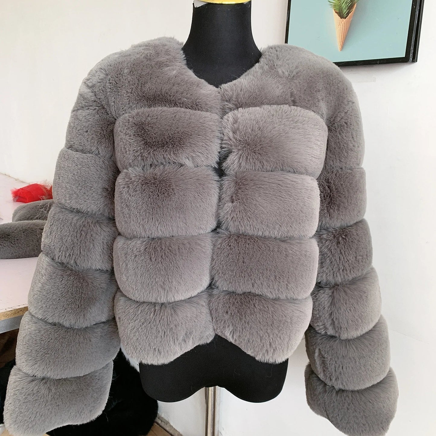 Faux Fur Fluffy Jacket