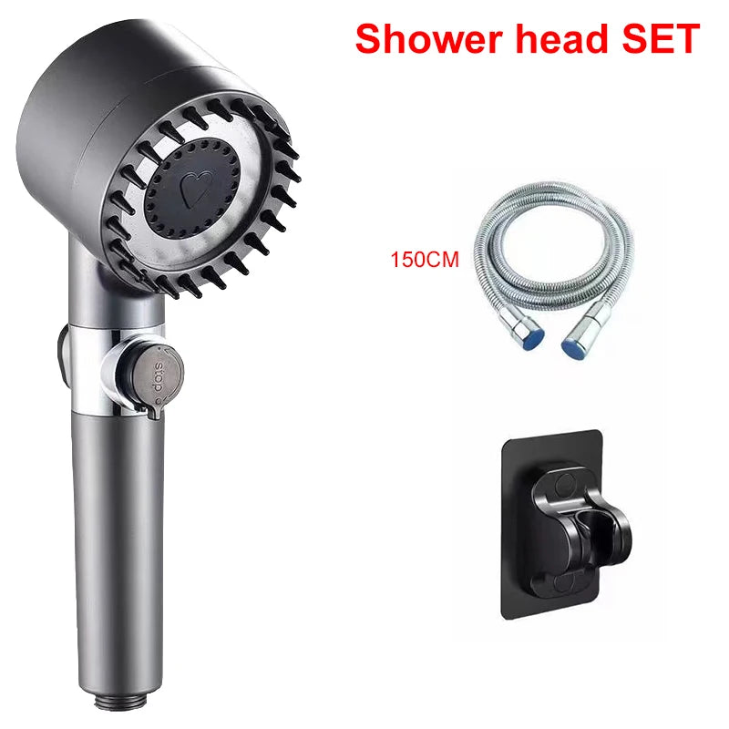 4 Mode High-Pressure Shower Head