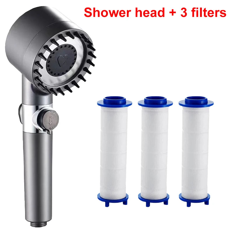 4 Mode High-Pressure Shower Head