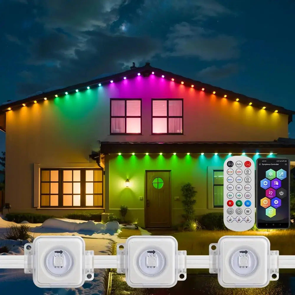 Weather-Proof Wonder: Smart RGBIC Lights for Outdoor