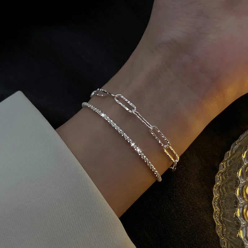 Pearls Bamboo Knots Bracelet
