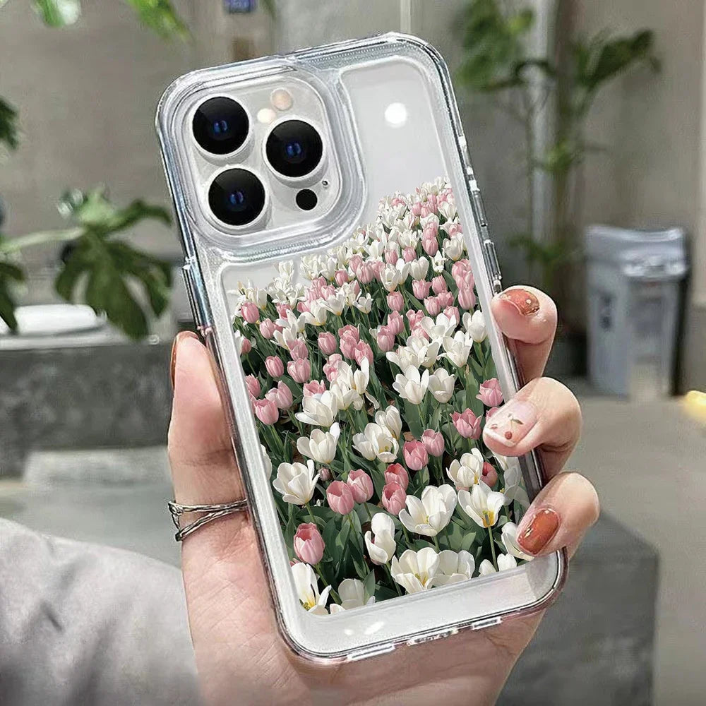 Heart Graphic Silicone Bumper Case for iPhone 14/13/15 Pro Max