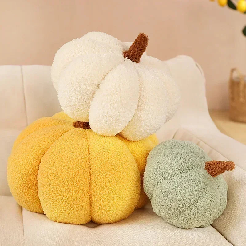Lamb Fleece Pumpkin Pillows