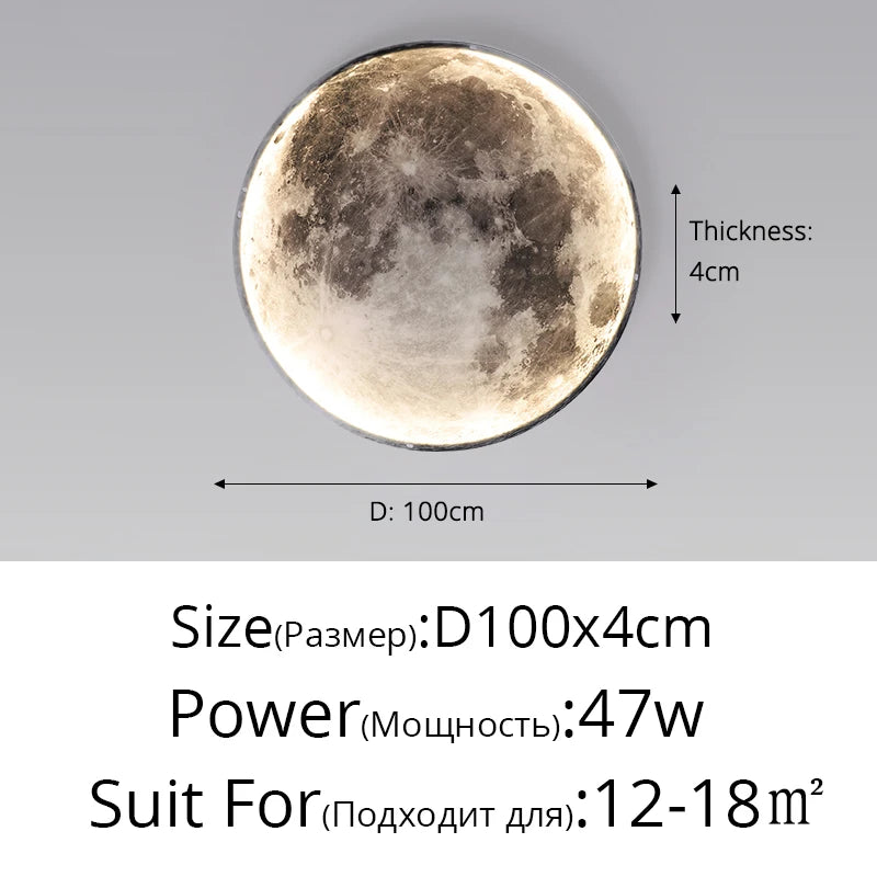 Modern LED Wall Moon Lamp