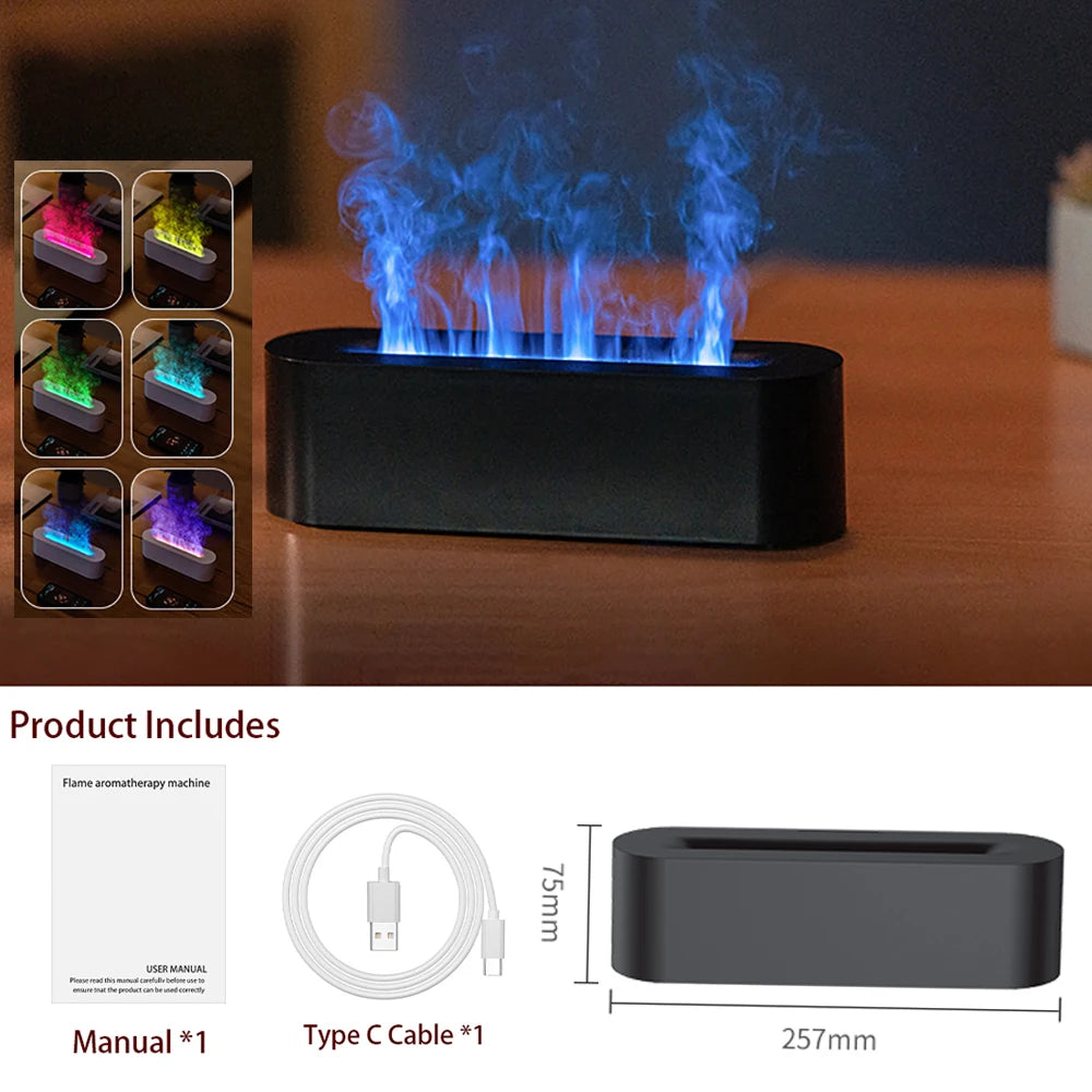 Crystal Salt Rock Fireplace Humidifier