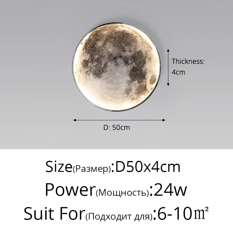 Modern LED Wall Moon Lamp
