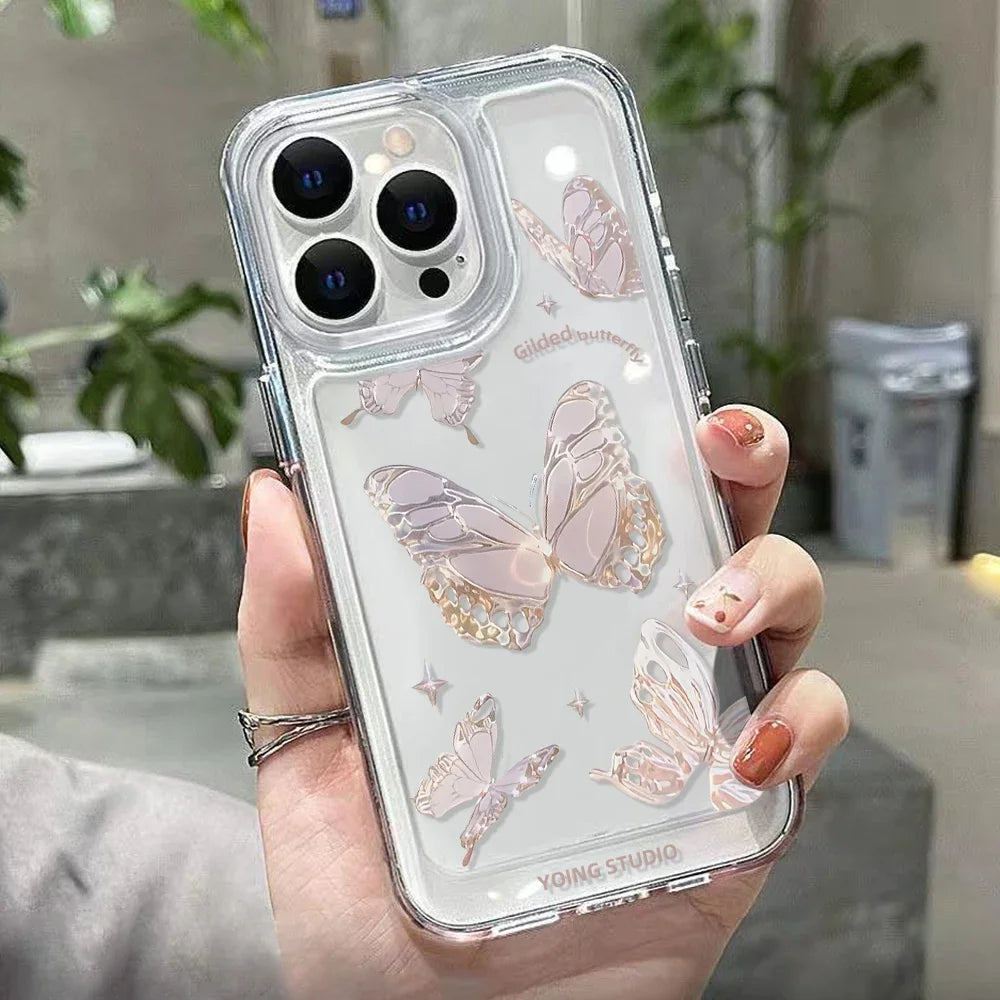 Heart Graphic Silicone Bumper Case for iPhone 14/13/15 Pro Max