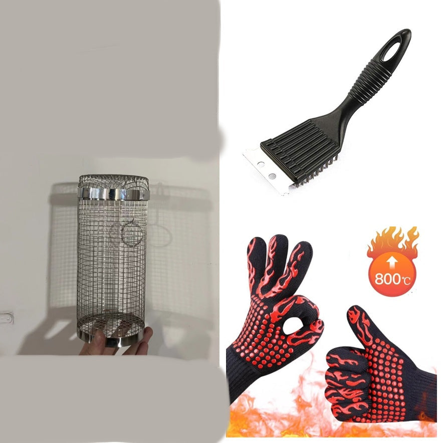 Metal Rolling Grilling Basket
