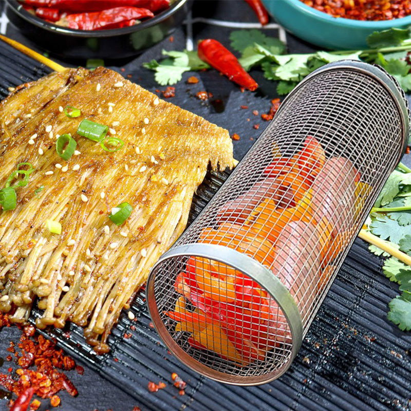 Metal Rolling Grilling Basket