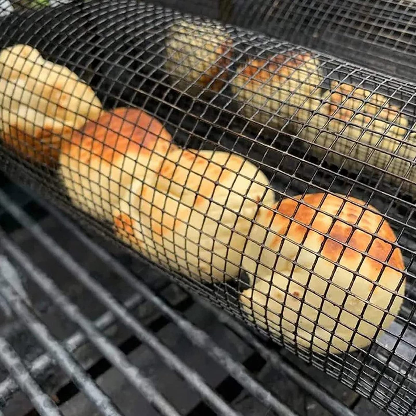 Metal Rolling Grilling Basket