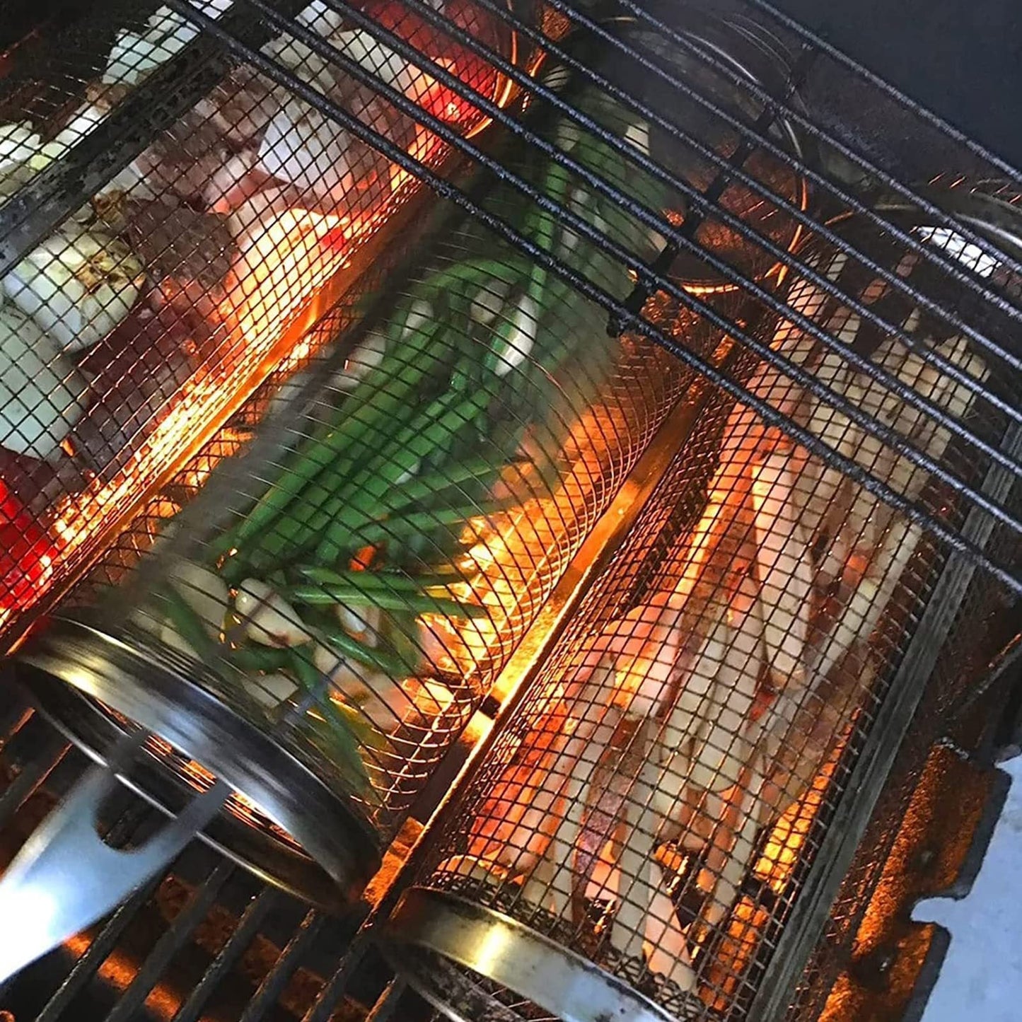 Metal Rolling Grilling Basket