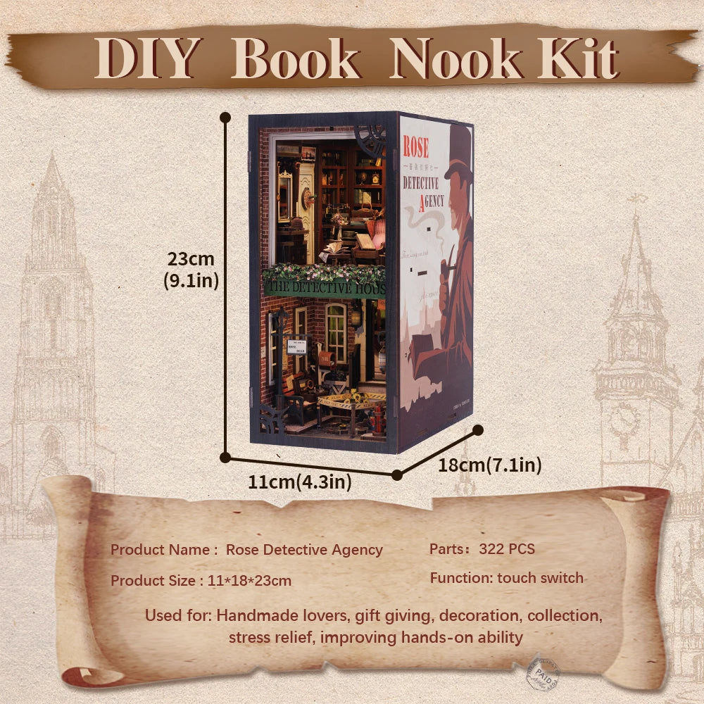 DIY 3D Wooden Puzzle Book