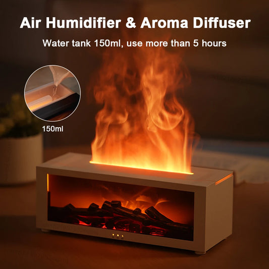 Mini Fireplace Lamp